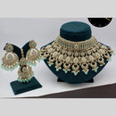 Manisha Jewellery Ethnic Gold Plated Crystal and Beads Perfect for Weddings and Cultural Events Choker Necklace Set