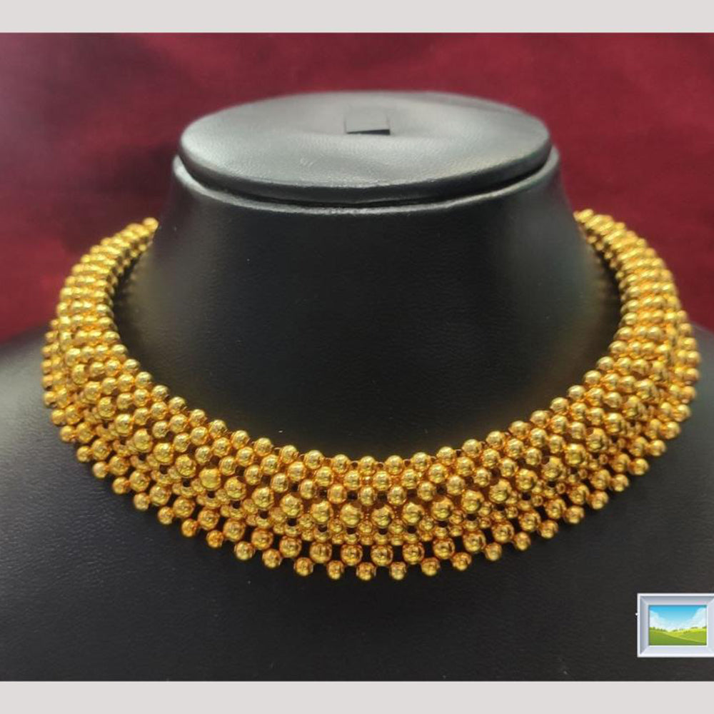 Manisha Jewellery Gold Plated Beads Choker Necklace