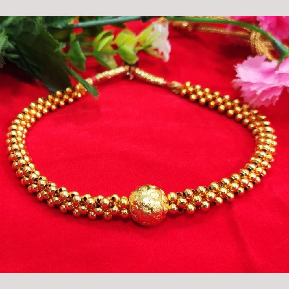 Manisha Jewellery Gold Plated Beads Choker Necklace