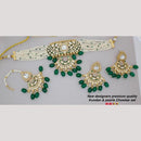 Manisha Jewellery Gold Plated Kundan Stone And Beads Choker Necklace