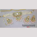 Manisha Jewellery Gold Plated Kundan Stone And Beads Choker Necklace