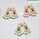 Manisha Jewellery Gold Plated Crystal Stone And Beads Pendant