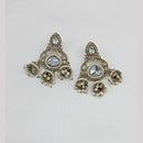 Manisha Jewellery Gold Plated Pota Stone And Pearl Jhumki Earrings