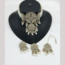 Manisha Jewellery Gold Plated Kundan And Austrian Stone Choker Necklace Set