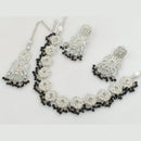 Manisha Jewellery Silver Plated Crystal Stone Beads And Pearl Necklace Set