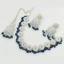 Manisha Jewellery Silver Plated Crystal Stone Beads And Pearl Necklace Set
