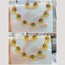 Manisha Jewellery Gold Plated Pota Stone And Pearl  Necklace Set