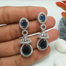 Manisha Jewellery Silver Plated AD Stone Jhumki Earrings