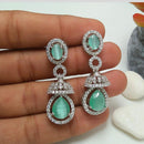 Manisha Jewellery Silver Plated AD Stone Jhumki Earrings