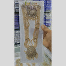 Manisha Jewellery Gold Plated Crystal Stone And Beads Long Necklace Set