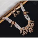 Manisha Jewellery Gold Plated Pota Stone And Pearl Necklace Set