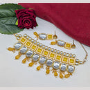 Manisha Jewellery Gold Plated Kundan Stone And Beads Choker Necklace
