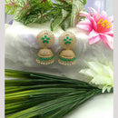 Manisha Jewellery Gold Plated Pota Stone And Beads Jhumki Earrings