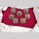 Manisha Jewellery Gold Plated Pota And Crystal Stone Ring