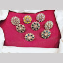Manisha Jewellery Gold Plated Pota And Crystal Stone Ring