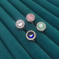 Manisha Jewellery Silver Plated Crystal And Austrain Stone Ring