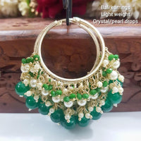 Manisha Jewellery Gold Plated Pearls Dangler Earrings