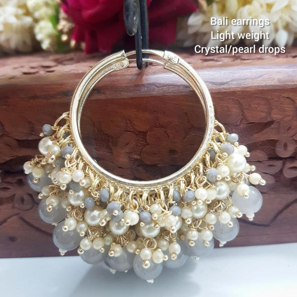 Manisha Jewellery Gold Plated Pearls Dangler Earrings