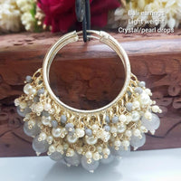 Manisha Jewellery Gold Plated Pearls Dangler Earrings