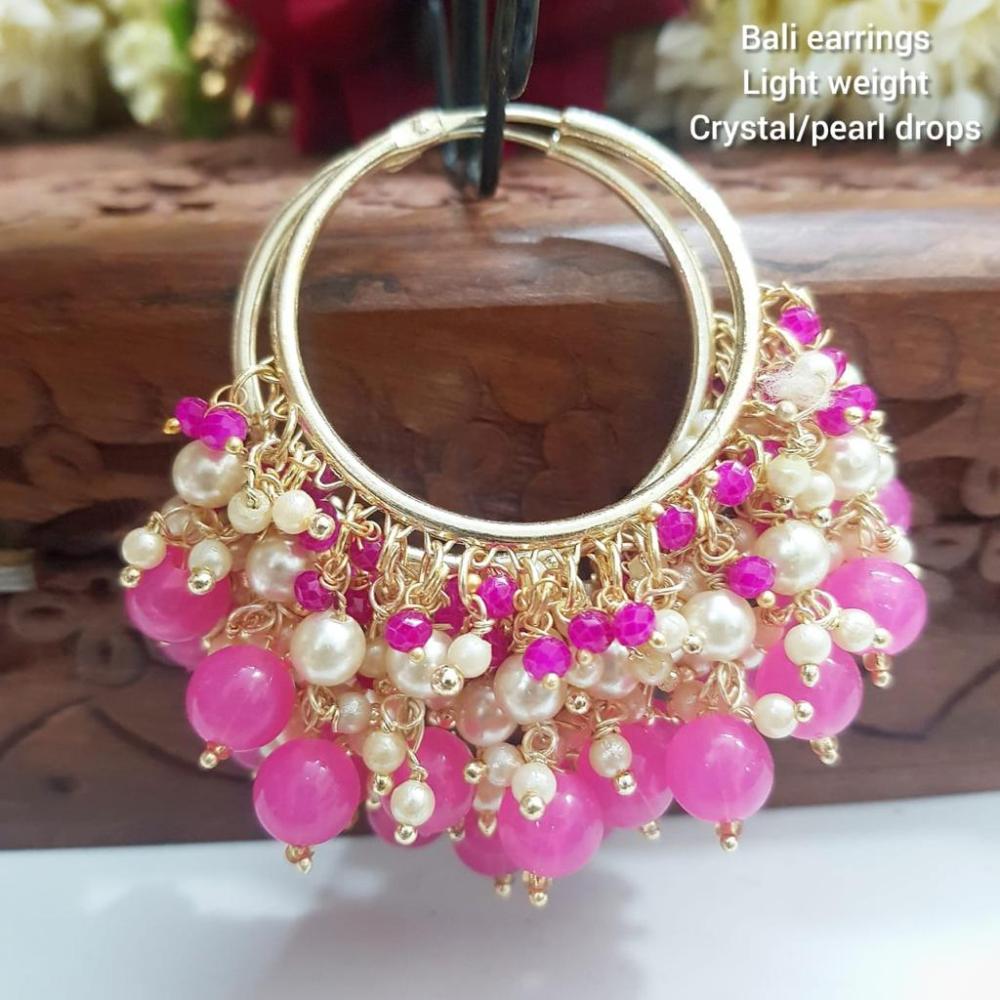 Manisha Jewellery Gold Plated Pearls Dangler Earrings