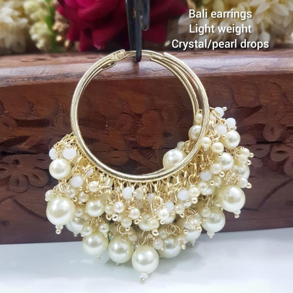 Manisha Jewellery Gold Plated Pearls Dangler Earrings