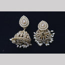 Manisha Jewellery Gold Plated Crystal Stone And Pearls Jhumki Earrings