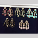Manisha Jewellery Gold Plated Pota Stone Dangler Earrings