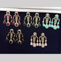 Manisha Jewellery Gold Plated Pota Stone Dangler Earrings