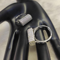 Manisha Jewellery Silver Plated Austrain Stone Ring