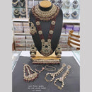 Manisha Jewellery Gold Plated Crystal Stone And Beads Bridal Necklace Set