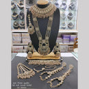 Manisha Jewellery Gold Plated Crystal Stone And Beads Bridal Necklace Set