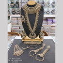 Manisha Jewellery Gold Plated Crystal Stone And Beads Bridal Necklace Set