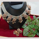 Manisha Jewellery Gold Plated Pota Stone Necklace Set