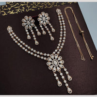 Manisha Jewellery Gold Plated Austrain Stone Necklace Set