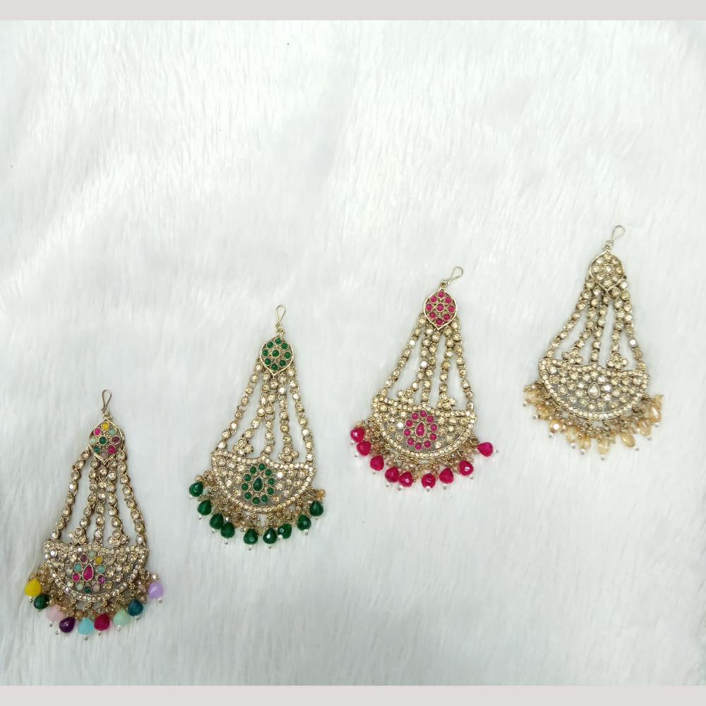 Manisha Jewellery Gold Plated Austrian Stone And Beads Pasa