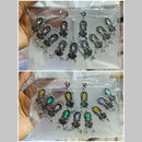 Manisha Jewellery Oxidized Plated Pota Stone Necklace Set