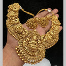 Manisha Jewellery Gold Plated Beads Temple Choker Necklace Set