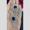 Manisha Jewellery Silver Plated American Diamond Dangler Earrings