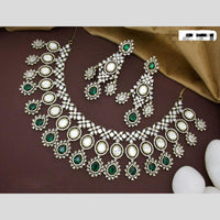 Manisha Jewellery Gold Plated Polki Kundan And Beads Necklace Set