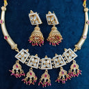 Manisha Jewellery Gold Plated Kundan And Pearls Necklace Set