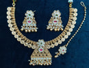 Manisha Jewellery Gold Plated Kundan And Pearls Necklace Set