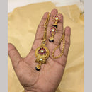 Manisha Jewellery Gold Plated Pota Stone Chain Pendant