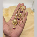 Manisha Jewellery Gold Plated Pota Stone Chain Pendant