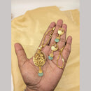 Manisha Jewellery Gold Plated Pota Stone Chain Pendant