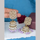 Manisha Jewellery Gold Plated Kundan Stone & Beads Jhumki Earrings