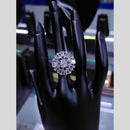 Manisha Jewellery  Elegant Silver-Plated American Diamond Ring for Women