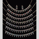 Manisha Jewellery Gold Plated Austrain Stone Necklace Set