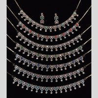 Manisha Jewellery Gold Plated Austrain Stone Necklace Set