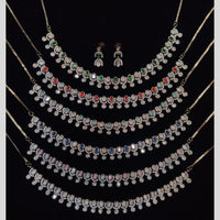 Manisha Jewellery Gold Plated Austrain Stone Necklace Set