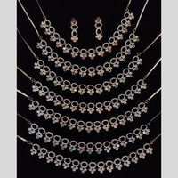 Manisha Jewellery Gold Plated Austrain Stone Necklace Set